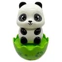 Детская неваляшка "Пандочка" 657-55(White-Black) 7,5 см, погремушка