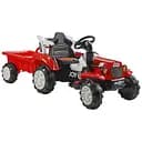 Електромобіль дитячий Joy Трактор Т-81563 25W 6V USB музика підсвічування червоний