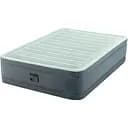 Надувной полуторный велюровый матрас Intex 64904 со встроенным электронасосом, 137x191x46см