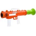 Мильні бульбашки 8012K автоматичний бластер, зі світлом, запаска 8.5 см, 48 см, на батарейках помаранчевий