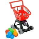 Детская игрушечная тележка для супермаркета, красного цвета