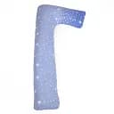 Подушка для вагітних та відпочинку MirSon Г-подібна №5010 Color Line Milky Way 140х40х20 см блакитна (2200010969610)