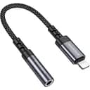 Переходник Borofone BV24 Graceful Digital Audio Converter Cable iP to 3.5 мм Metal серый
