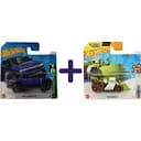Набір: Базова машинка Hot Wheels HW Green Speed GMC Hummer EV фіолетова (5785) + Базова машинка Hot Wheels HW Metro Speed Dozer зелена (5785)