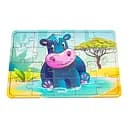 Дитячий деревяний пазл Бегемотик Арт-10027, 20 елементів