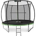 Батут Outtec Premium 12ft з внутрішньою сіткою 374 см чорно-зелений