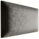 Стінова панель, оксамитове узголів'я ліжка, сіра 30*40*4 см
