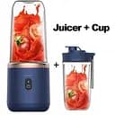 Беспроводной фитнес блендер Chigo A215 с дополнительным стаканом голубой