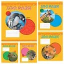 Зошити учнівські 18 аркушів лінія Тверда ТЕ22209 Зоопарк, 20 шт. в упаковці