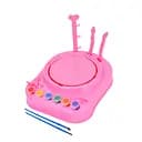 Ігровий набір "Pottery Workshop" 401A гончарне коло, 2 режими, глина, фарби 6 кольорів Рожевий