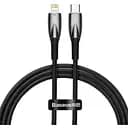 Кабель Baseus Gli ммer Series Fast Charging Data Cable Type-C to iP 20W 2 м черный