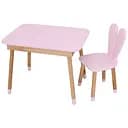 Детский столик Bambi 04-027R-TABLE для творчества со стульчиком 60х60 см