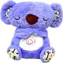 Мягкая игрушка для сна Спящая коала с музыкой, светом, имитацией дыхания 25 см голубая