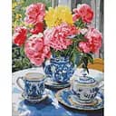 Алмазна мозаїка Чаювання на веранді ©art_selena_ua AMO7968, 40х50 см