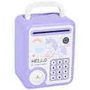 Скарбничка-сейф дитяча MK 5404 ігрова з ключем світловими еффектами та паролями фіолетова