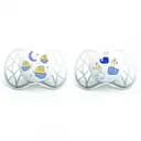 Силіконова симетрична пустушка Nuvita Air, світиться в темряві, 0-3 міс., 2 шт. (NV7063)