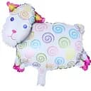 Великі гелієві кулі Овечка, надувні фольговані повітряні фігури для свята, 46x30 см