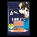 Вологий корм для котів Felix Fantastic з лососем в желе 85 г