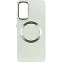 TPU чохол Epik Bonbon Metal Style with MagSafe для Samsung Galaxy S23 FE Білий / White
