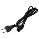 Шнур мережевий до ноутбука кабель живлення 2 піни Ritar 3x0.75 мм CU 1.8 м чорний