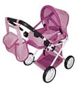 Коляска для ляльки CARRELLO UNICO, 9346 ROSE, з сумкою, металевий каркас, 45x15x36.5 см
