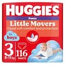Набір трусиків-підгузків для хлопчиків Huggies Little Movers Pants 3 (6-11 кг), 116 шт. (2 уп. по 58 шт.)