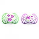 Силіконова ортодонтична пустушка Nuvita Air, 0-3 міс., 2 шт. (NV7060Girl)