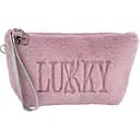 Косметичка Lukky сиреневая плюшевая с логотипом (T21390)