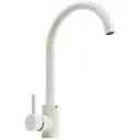 Змішувач кухонний Platinum NА3008A поворотний одноважільний з нержавіючої сталі білий в крапку (SP000032794)