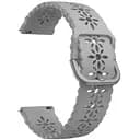 Силиконовый ремешок Flower для Xiaomi Amazfit GTS 2 2e 3 4 mini - серый ширина крепления 20мм Watchbands (W32-5WB23969021)