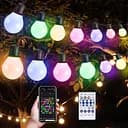 Зовнішні гірлянди Aomdom, 100 футів/30 м 50 світлодіодних гірлянд для приміщень із дистанційним керуванням і застосунком, таймер