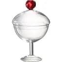 Конфетница J-Line с красным камнем 25 см (48472)