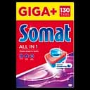 Таблетки для посудомийних машин Somat All in 1 Giga, 130 шт. (825762)