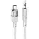 Аудіоадаптер Hoco UPA27 USB Type-C 3.5 мм перехідник для навушників сірий