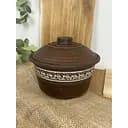 Кастрюля керамическая (глиняная) резная Ангоб 2 л