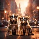 Деревянный фигурный пазл Щенки, А3, Картонная коробка 200 элементов