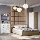 Спальня Еверест Соната Комплект 14 (модульна - 4 елементи) дуб сонома/білий (EVR-2620)