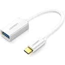 Адаптер Ugreen US154 USB Type-C Male to USB 3.0 Female OTG Adapter білий (30702)