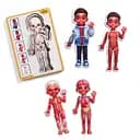 Деревяний пазл-вкладиш Анатомія людини - хлопчик-3 (ПСД262) PSD262 будова тіла