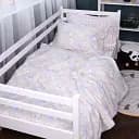 Комплект постельного белья MirSon Poplin Line Kids 07 Rabbits 110х140 см кремовый (2200009717901)