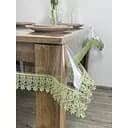 Силиконовая скатерть с оливковым кружевом Арфа 7 см 240х160 см