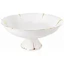 Фруктовниця Lefard на ніжці 30.5 см біла з золотим (946-029)