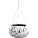 Горшок для цветов Prosperplast Sandy Bowl WS круглый с вкладышем подвесной, 290 мм, белый (23100-449)