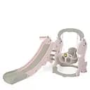 Дитяча гірка-гойдалка BAMBI YG2020-2-8 з баскетбольним кільцем, ш153-г195-в110см, рожева
