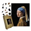 Деревянный фигурный пазл Девушка с жемчужной серьгой, А3, Деревянная коробка 200 элементов