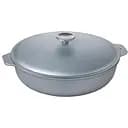 Сковорода алюминиевая Talko с ручками и крышкой серебристая 32 см (D41321)