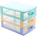 Комод Irak Plastik, медіум, 3 ящика, 27x20x19 см, різнокольоровий (DW110)