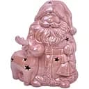 Фигурка декоративная Lefard Дед Мороз и олень с подсветкой 16 см (919-262)