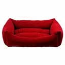 Диван для животных Milord Cookie прямоугольный с бортиками размер M красный (VR04//1486)