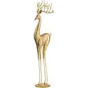 Статуетка оленя J-line різдвяна новорічна підлогова 54 см золота (45647)